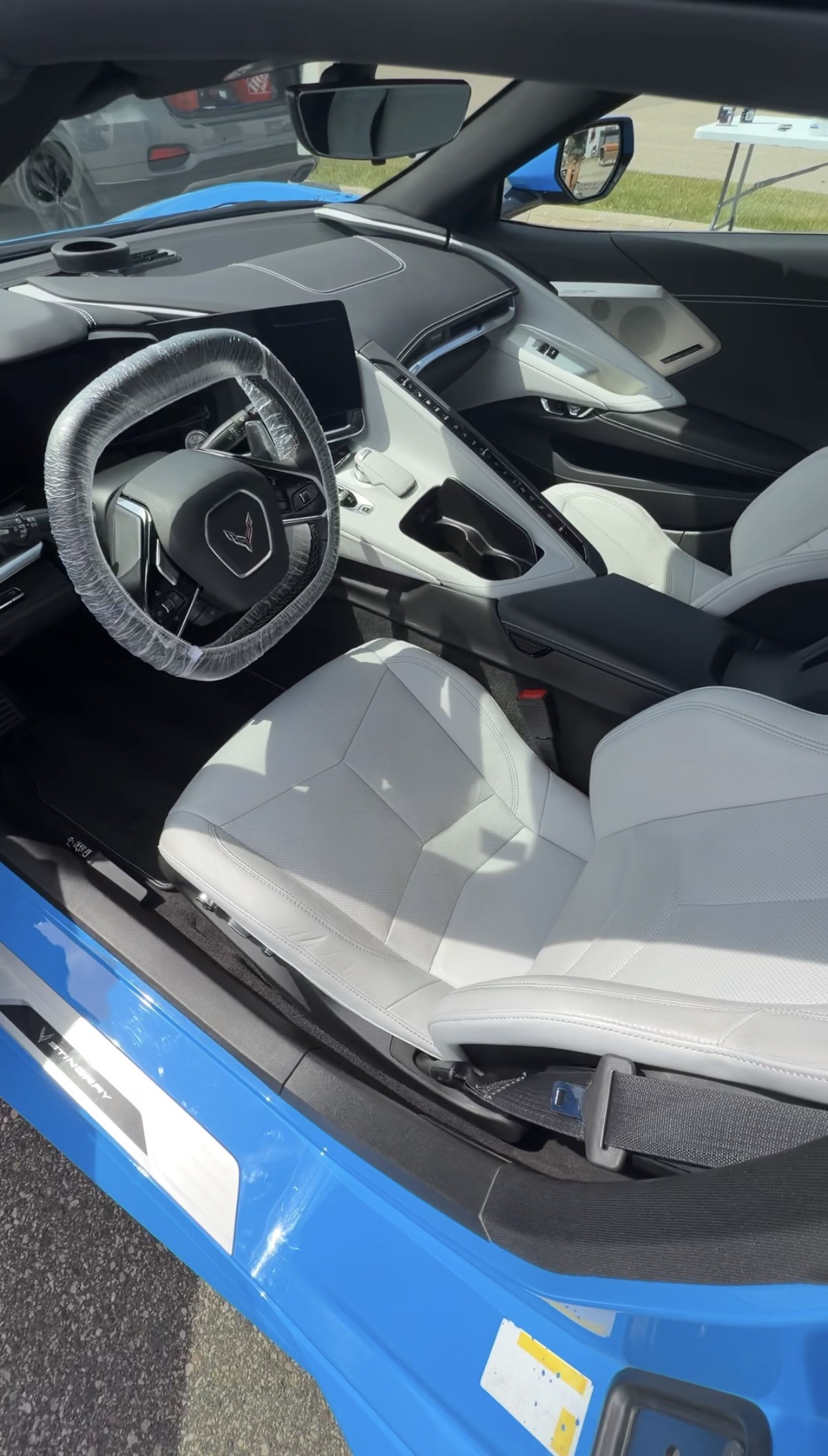 Detailed blue Corvette Stingray